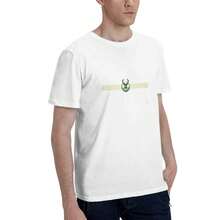 Milw-aukee-Buc-ks Camiseta Hombre Algodón Suave y Elástica Cuello Redondo, Corte Ajustado Cómodo, Transpirable y Resistente Básica para Diario, Oficina o Salidas Casuales - Blanco - Ver 5