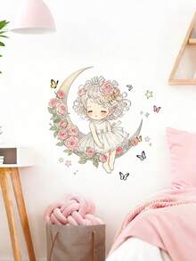 Swan Dancing Girl Butterfly Wall Sticker Self-Adhesive Home Decorative Background Wall Art Sticker Suitable For Children's Room - Multicolor - View 11