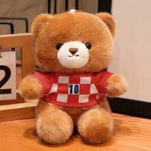 1PC 15cm Scented Teddy Bear Plush Doll Keychain, Wearing Jersey, Backpack Pendant Decoration, Children's Companion, Desk Companion, Doll Ornament For Study Room And Office - Multicolor - View 12