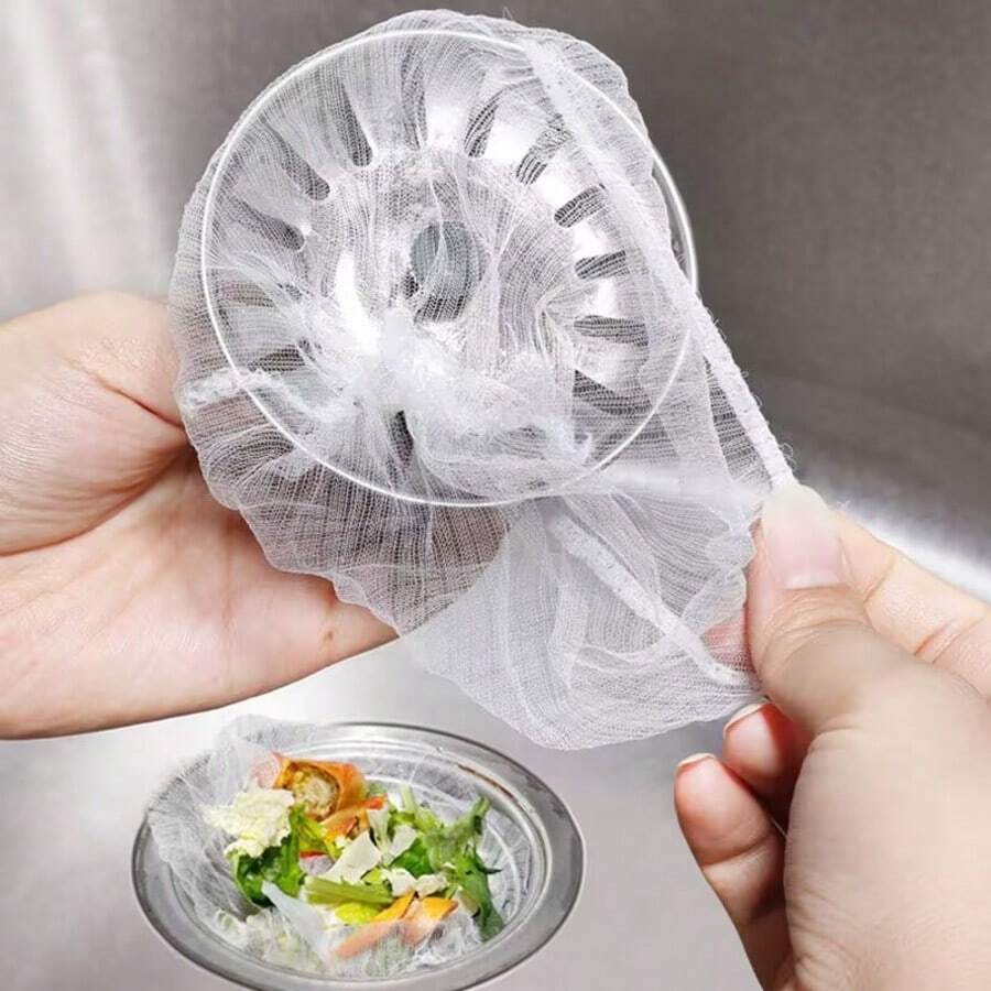 Universal Kitchen Drain Filter Bag, Durable Polyester Fine Mesh Food Residue Filter, Easy To Clean Space-Saving Kitchen Tool, Practical Christmas Kitchen Gift For Home Cooks