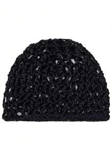4pcs Breathable Mesh Hair Nets, Multi-Functional Crochet Bun Covers And Sleep Caps, Suitable For Dancers, Wigs, Chefs Work And Daily Hair Care - Black - View 5