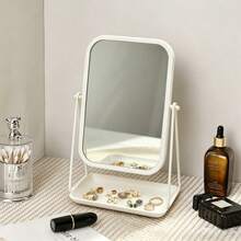 1pc Minimalist Freestanding Makeup Mirror, Home/Dorm Vanity Mirror - Multicolor - View 8