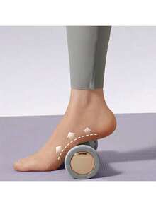 1 Set Easy-Rolling Foot Fascia Massage Roller + Finger Massager - PVC Material Foot Massager For Muscle Relaxation, Yoga And Arch Support, Ideal For Home Workout And Gift For Father. Foot Massager, Massager, Massage, Cheese - A - View 5