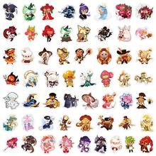 55pcs Bakery Themed Cute Cookie Figure Sticker Set, Anti-Fade Waterproof Decor Decals, Reusable Self-Adhesive Stickers For Phone Case, Backpack, Suitcase, Party Favors, Fan Gathering & Bulk Craft Giveaways. - Multicolor - View 5