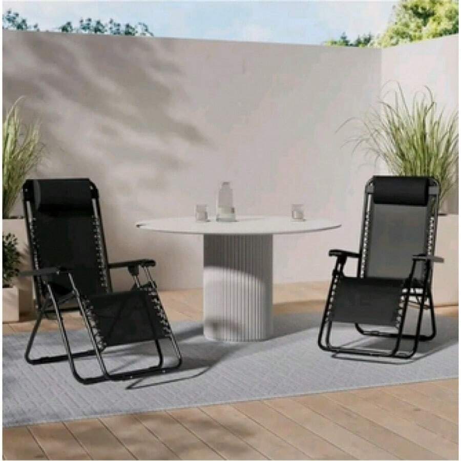 Chaises d'exterieur - Noir - Voir 1