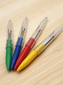 4 pièces Découdiseuses colorées, outils de coupe de fil tranchants avec capuchons de pour la couture / le patchwork / la broderie, accessoires portables pour l'artisanat DIY - tire-fil à coudre - Voir 2