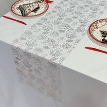 1pc Elegant Autumn Maple Leaf Table Runner - Polyester, Perfect For Home, Kitchen Or Dining Room Decor, Holiday Tabletop Decoration | Maple Leaf Pattern | Detailed Embroidery - Multicolor - View 8