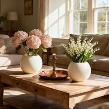 1 Stück kleiner minimalistischer eleganter kugelförmiger Blumentopf, geeignet zum Pflanzen kleiner Topfpflanzen, Heimdekoration - Innen-/Außenbereich, geeignet für Grünpflanzen und Blumen, Sukkulenten, ideale Gartendekoration, ideal für Bogenblattpflanze, Grünlilie, häufig verwendet für Wohnzimmer Heimdekoration (keine Blumen enthalten) Top-Wahl für Feiertagseinkäufer - Kugelförmiger Blumentopf - Übersicht 3