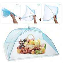 Colorful Large Pop-Up Food Fly Mesh Cover Tent, 17-Inch Food Protection Cover, Reusable And Foldable, Suitable For Outdoor Picnic, Party And BBQ Food Covering Tent - White - View 15