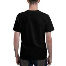 New York Jets Men's T-Shirt, Soft And Stretchy Cotton, Round Neck, Comfortable Slim Fit, Breathable And Durable, Basic For Everyday Wear, Office Or Casual Outings - 黑色 - 查看 6