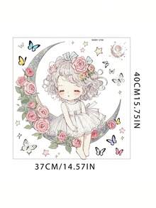 Swan Dancing Girl Butterfly Wall Sticker Self-Adhesive Home Decorative Background Wall Art Sticker Suitable For Children's Room - Multicolor - View 10