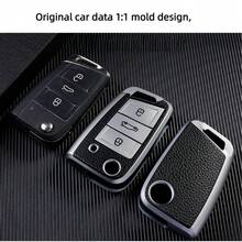 TRTY 1 buah Sarung Kunci Mobil, Casing Kunci Pintar, Pelindung Kunci TPU Lembut untuk Kunci Lipat 3 Tombol Jetta Tiguan GTI Atlas Passat Arteon Golf 2017-2021, Hadiah Liburan dan Ulang Tahun yang Ideal - Dompet kunci Volkswagen Jetta - View 11