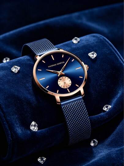 1pc Women's Quartz Watch, Fashion Stainless Steel Mesh Strap, Small Dial, Rose Gold, Casual Dress Wristwatch, Suitable As Women's Gift, Fashion Business Luxury Sports Minimalist Casual Women's Quartz Watch, Suitable For Easter, Halloween, Christmas, Mother's Day, Back To School, Birthday, Holiday, Valentine's Day, Date, Business, Daily, Gift, Music Festival, Wedding Season