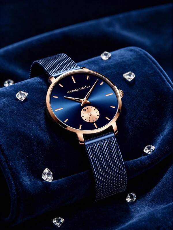 1pc Women's Quartz Watch, Fashion Stainless Steel Mesh Strap, Small Dial, Rose Gold, Casual Dress Wristwatch, Suitable As Women's Gift, Fashion Business Luxury Sports Minimalist Casual Women's Quartz Watch, Suitable For Easter, Halloween, Christmas, Mother's Day, Back To School, Birthday, Holiday, Valentine's Day, Date, Business, Daily, Gift, Music Festival, Wedding Season