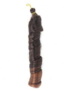 Loose Wave Spiral Curl Braiding Hair Extensions, High Temperature Ombre Pre Stretched Synthetic Crochet Hair - 彩色 - 查看 19