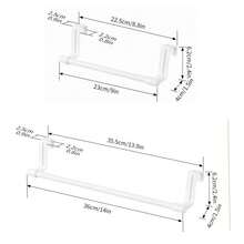Stainless Steel Single Bar Towel Rack, Suitable For Kitchen And Bathroom, No Drilling Required, Towel Hanging Rod, Cabinet Door Hook - Multicolor - View 17