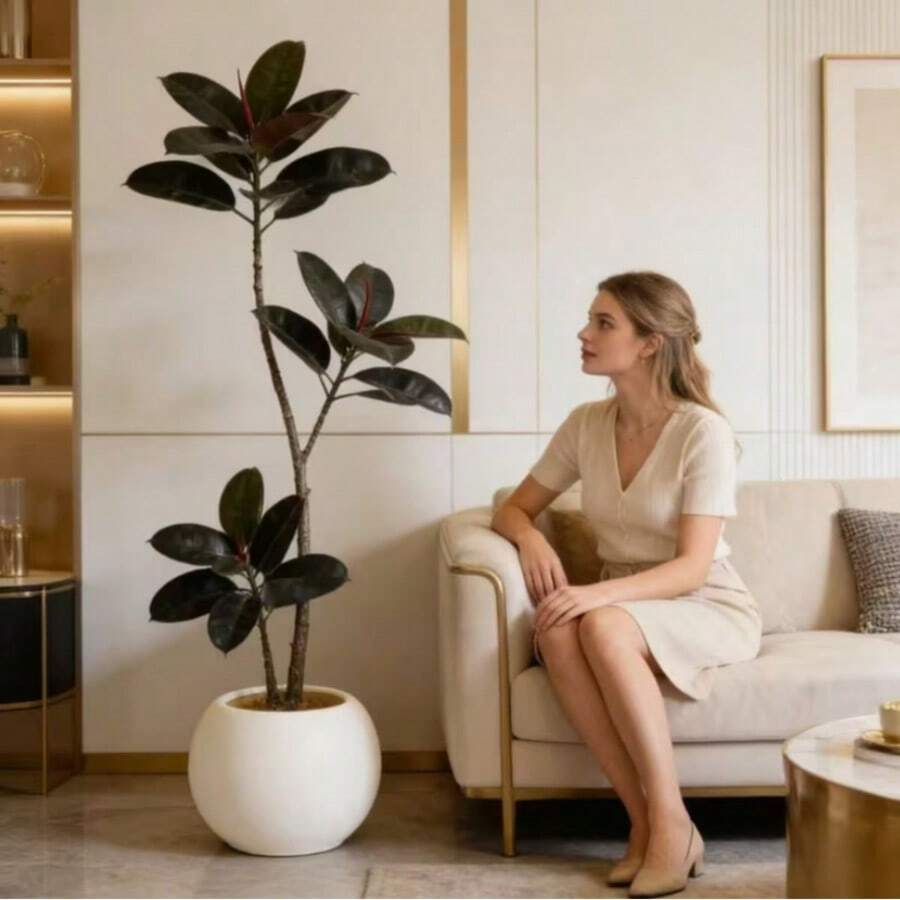 1 Stück kleiner minimalistischer eleganter kugelförmiger Blumentopf, geeignet zum Pflanzen kleiner Topfpflanzen, Heimdekoration - Innen-/Außenbereich, geeignet für Grünpflanzen und Blumen, Sukkulenten, ideale Gartendekoration, ideal für Bogenblattpflanze, Grünlilie, häufig verwendet für Wohnzimmer Heimdekoration (keine Blumen enthalten) Top-Wahl für Feiertagseinkäufer
