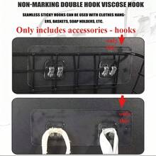 Strong Adhesive No-Drill Sticky Pad, Traceless Adhesive Hook, Suction Cup Adhesive Shelf, Adhesive Hook, Auxiliary Accessory Sticker - Multicolor - View 8