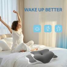 2pcs Memory Butterfly Neck Pillow Equipped With Adjustment Function Ergonomic Design Suitable For Various Sleeping Positions Individuals With Cervical Discomfort Suitable For Daily Home Sleep, Travel, Etc - One Size Fits All - View 4