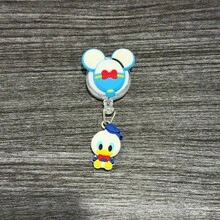 Disney 1/2個裝迪士尼伸縮式卡通識別證捲軸夾，可愛角色識別證套，適用於護理師、教師及辦公室職員 - Y - 查看 14