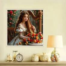 1pc [30*30cm/11.8*11.8in][40*40cm/15.7*15.7in]5D Acrylic Diamond Painting Kit, Beautiful Woman Pattern, Suitable For Adult Beginners DIY Mosaic Diamond Art, Full Drill Handmade Self-Design DIY Diamond Painting, Applicable For Living Room, Bedroom, Office Wall Decor Hanging Painting, Surprise Home Decor Gift For Family And Friends - No Frame - View 3