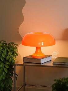 Modern Minimalist LED Mushroom Decorative Table Lamp, 3-Color Dimmable Romantic Art Desk Lamp, USB Powered Reading Light, Home Decor Atmosphere Lamp, Suitable For Bedroom, Living Room, Dining Room, Party Decoration - Multicolor - View 10