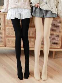 Legging Tipis Tanpa Jahitan, Ringan, dan Transparan, Elastisitas Tinggi, Pinggang Tinggi, Pelangsingan dengan Kompresi Mikro, dan Pembentuk Kaki yang Halus dan Menutupi Bentuk Tubuh. - Aprikot - View 8