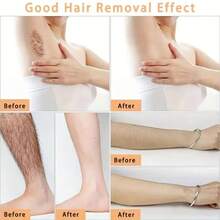300pcs Non-Woven Wax Strips, For Body And Facial Hair Removal, Suitable For Legs, Face, Chest, Back And Bikini Area Beauty Hair Removal - Multicolor - View 4