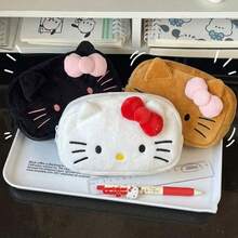 SANRIO Tas Penyimpanan Hello Kitty Lucu Gaya Kartun Jepang untuk Anak Perempuan, Tas Kosmetik, Kotak Pensil Siswa, Cocok untuk Kelas/Kantor/Perjalanan, Tas Alat Tulis Siswa Kapasitas Besar, Perlengkapan Penting untuk Kembali ke Sekolah, Hadiah Ulang Tahun untuk Teman - MultiWarna - View 7