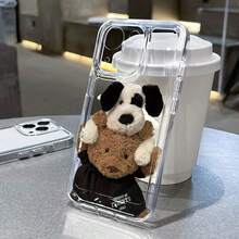 Funda para teléfono: 1 funda transparente a prueba de caídas con diseño de muñeca de trapo espacial, compatible con las series  11 12 13 14 15 16 XS XR X 7 8 Plus Pro Max SE, ideal como regalo para novia, novio, amigos o para ti mismo. - Multicolor - Ver 5