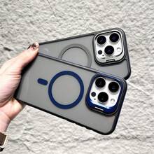 Enhanced Minimalist Anti-Slip Case, Transparent Color, Shockproof & Smudge-Resistant for  17 Pro Max/17 Air/16 Pro Max, Compatible with Apple  15/14 Plus/13/12/11, Perfect Gift for Valentine'S Day And Birthdays. - Azul profundo - Ver 2