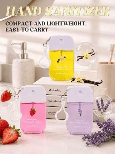 45ml Fragrance Mist, Long-Lasting Summer Scent, Blended With Sweet Notes Of Vanilla, Coconut And Rose, Portable Design, Fashionable Air Freshener