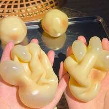 Hot Potato Stress Ball: Soft Squeeze Stress Relief Toy, Mashed Potato Texture - 彩色 - 查看 9