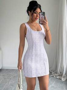 Women Midi Dresses - Mauve Purple - View 1