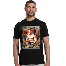 Good Better Best Never Let It Rest Weihnachts Ben Johnson T-Shirt Herren Mode Box-Liebhaber Grafik Outfit Y2k Humor Spruch Tee Geschenke - Form - Übersicht 1
