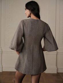 Women Midi Dresses - Blue - View 7