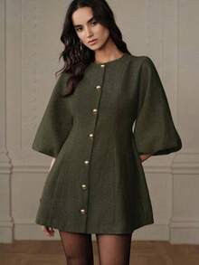 Women Midi Dresses - 綠色的 - 查看 1