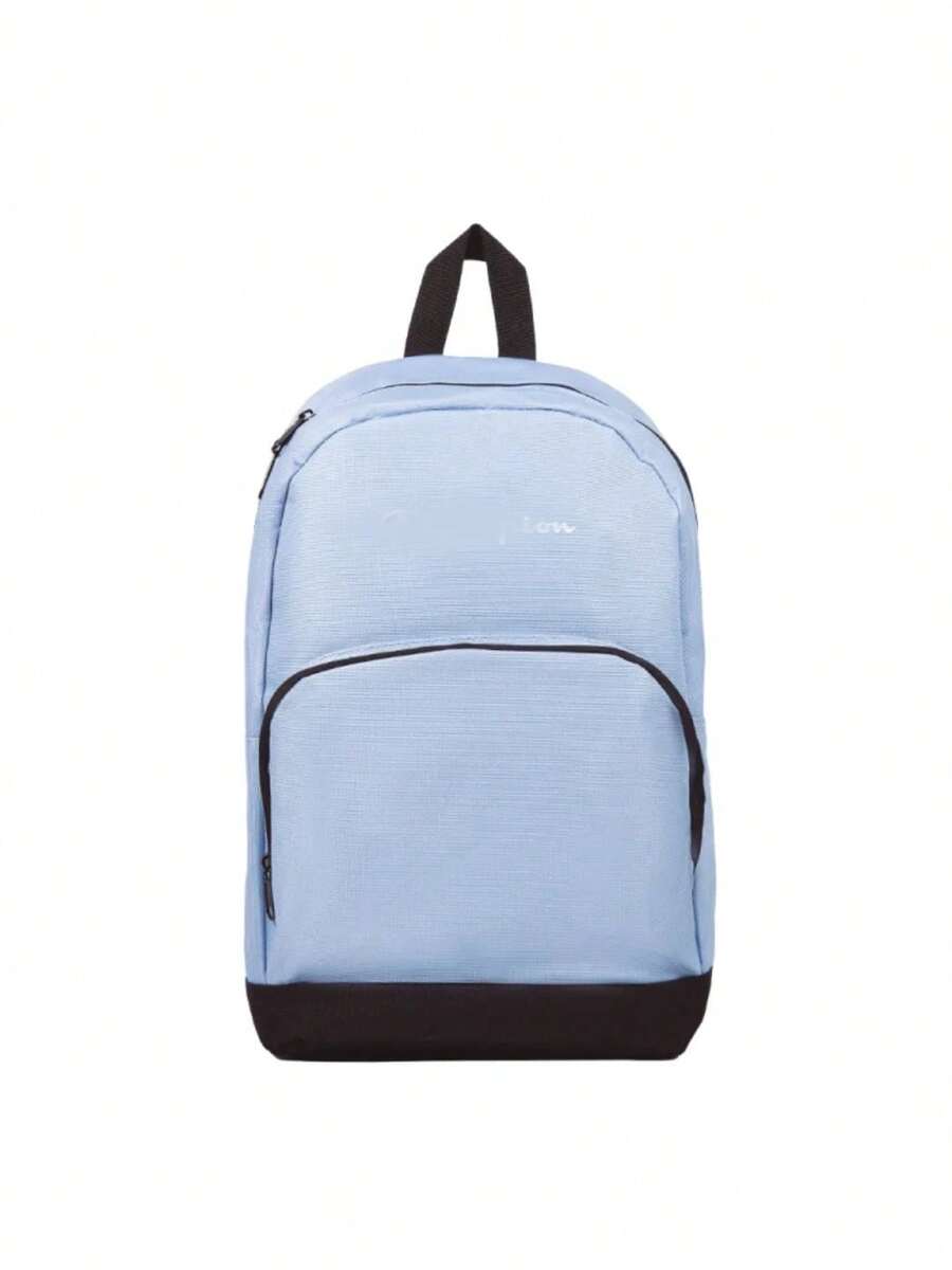 Mochila juvenil. tamaño. 28x43x15 con bolsa interna para laptop. diseño único, de moda, ligera y versátil, perfecta para estudiantes, ideal para uso diario, salidas, viajes, escuela - Celeste - Ver 1