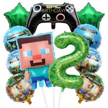 New Steve Pixel World MC Themed Party Balloon Set Birthday Party Decoration Balloons - View 12
