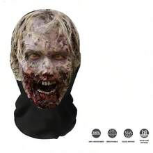Topeng Wajah Penuh Jaring Bernapas Hantu Berdarah, Aksesori Kostum Pesta Halloween - Beraneka warna - View 5