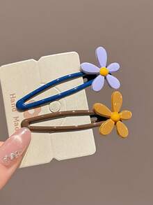 4 Peças/2 Peças Presilhas de Cabelo de Margarida Fofa de 6,5 cm/2,56 Polegadas para Mulheres, Presilhas de Cabelo de Flor Super Adoráveis, Presilhas de Franja com Contas, Acessórios de Cabelo Adequados para Uso Diário, Casual, Festa, Trabalho, Férias, Maquiagem, Combinação de Looks, Presilhas de Cabelo de Primavera, Presilhas de Cabelo de Verão, Presilhas de Cabelo de Outono, Presilhas de Cabelo de Inverno (Sem Embalagem de Cartão de Papel, Cartão de Papel Apenas para Fotografia) - Multicolorido - Visão 13