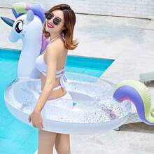 1pc Swimming Pool Float Ring, Flamingo Shaped Inflatable Ring, Princess Horse Swimming Pool Float Ring, Unicorn Shaped Inflatable Ring, Inflatable Ring With Back Support - Summer Essential For Boys And Girls - Swimming Ring - View 13