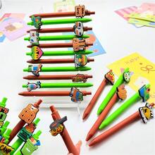 30pcs Creative Camping Leisure Ballpoint Pens, Random Patterns, Smooth Writing, Comfortable Grip, Holiday Party Gifts, Casual Beach, Student Teacher Office Staff Essential, Back To School Season, Perfect Treasure Gift For Friends - Sets - View 6
