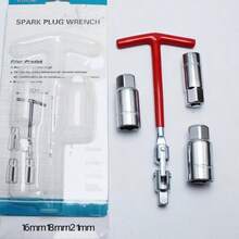 Chave de Soquete para Vela de Ignição de Carro 16mm, 21mm Ferramenta de Remoção e Instalação de Vela de Ignição Ferramenta de Soquete para Vela de Ignição - Ferramentas para desmontagem e montagem de mangas - Visão 5