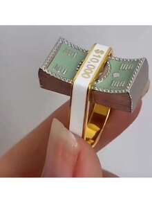 Banknote Ring, Elegant, Luxurious, Fun And Exaggerated, Index Finger Ring Design - Ring - View 2