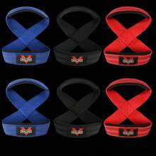2pcs/Set Figure-8 Deadlift Lifting Straps, Barbell Row Dumbbell Training Anti-Slip Grip Straps, Gym Weightlifting Wrist Straps - Multicolor - View 7