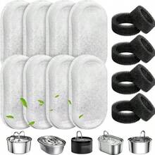 4piezas/6piezas/8piezas/10piezas/20piezas Cartuchos de filtro para fuente de agua para gatos, filtro de dispensador de agua para mascotas, filtro de carbón activado reemplazable, adecuado para fuente de agua para gatos - 1L - Ver 1