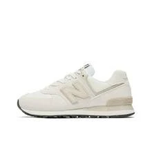 New Balance NB 574 運動舒適百搭耐磨透氣 低筒 休閒城市通勤跑步鞋 男女同款 米白黑 - 米白色 - 查看 13