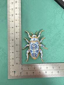 復古青花瓷胸針，傳統動物昆蟲鳥類圖案胸針，時尚裝飾禮物 - style 3 - 查看 16