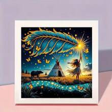 1pc [30*30cm/11.8*11.8in][40*40cm/15.7*15.7in]5D Acrylic Diamond Painting Kit, Pattern, Suitable For Adult Beginners DIY Mosaic Diamond Art, Full Drill Handmade Self-Design DIY Diamond Painting, Suitable For Living Room, Bedroom, Office Wall Decoration Hanging Painting, Surprise Home Decor Gift For Family And Friends - No Frame - View 3